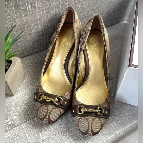 Coach Signature Closed Toe Wedge - Picture 5 of 8